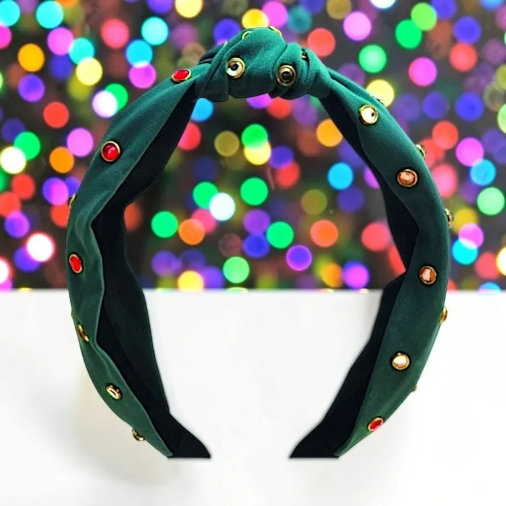 ZAXIE by Stefanie Taylor - Padded Jewel Headband - GREEN NWT MSRP $48